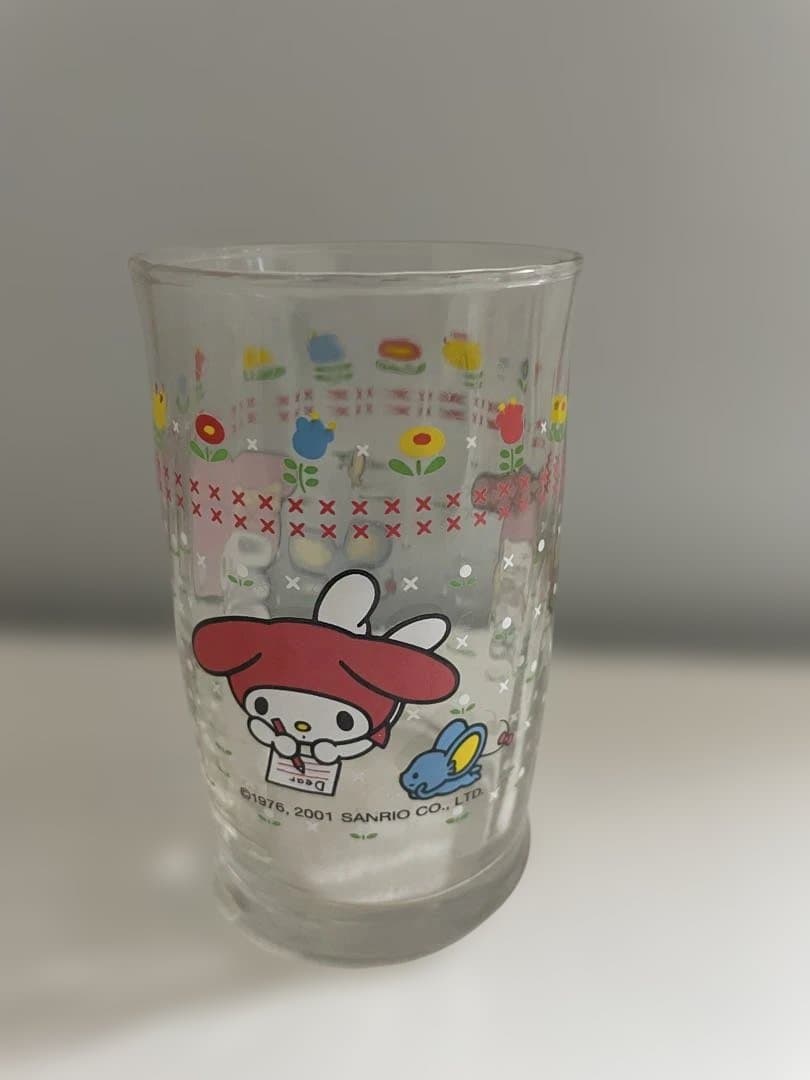 お値下げ中☺️マイメロディ ガラスコップ 2001年製　レトロマイメロ