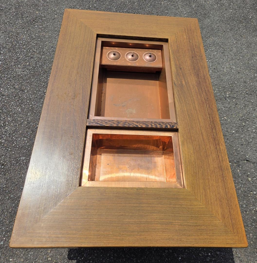 〈たのめる便・現状渡し〉タガヤサン 鉄刀木 角火鉢 長火鉢 囲炉裏