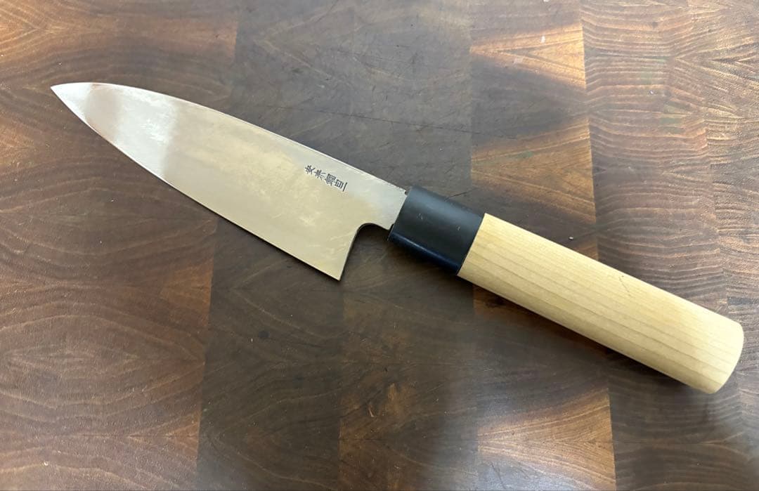 堺打刃物　舟行　出刃　霞150mm 5寸　包丁　白鋼　和包丁　釣り　未使用