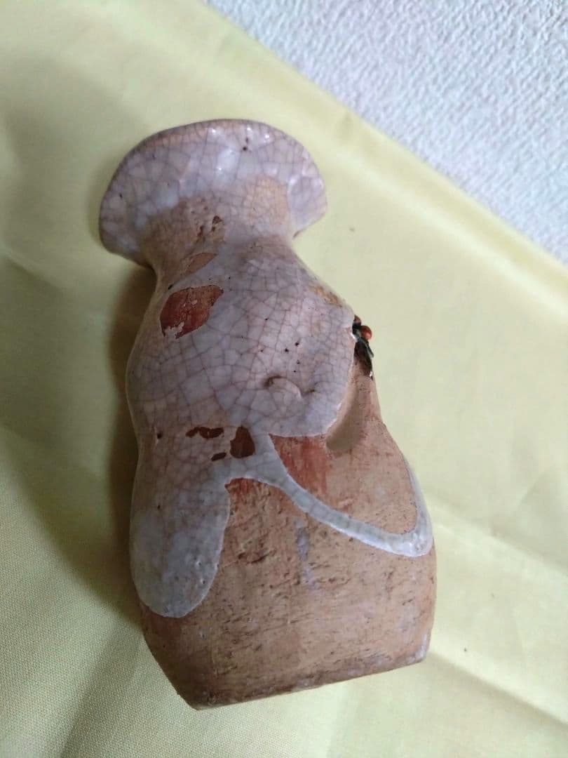 水月焼　徳利 蟹　楽山焼