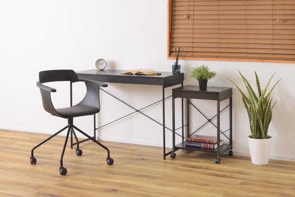 おしゃれ 北欧 キャスター オフィス かっこいい 椅子 デザインチェア ブラック