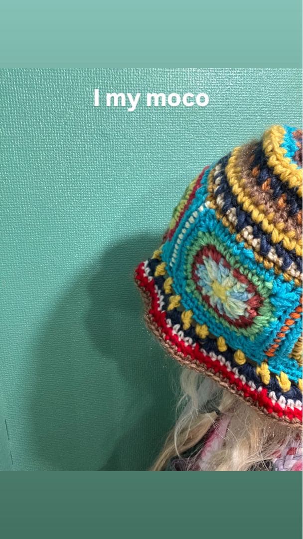 ハンドメイド☺︎グラニースクエア☺︎ウッドストックハット☺︎深めバケハ☺︎ヒッピー☺︎
