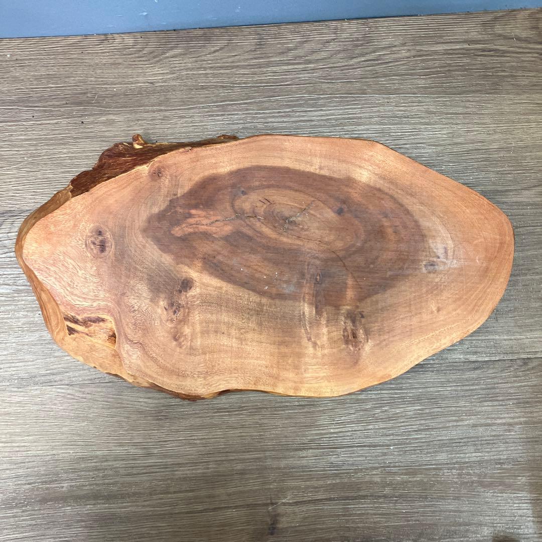 C-壁 天然木 一枚板 敷板 花台 飾り台 切り株 無垢材 オブジェ インテリア