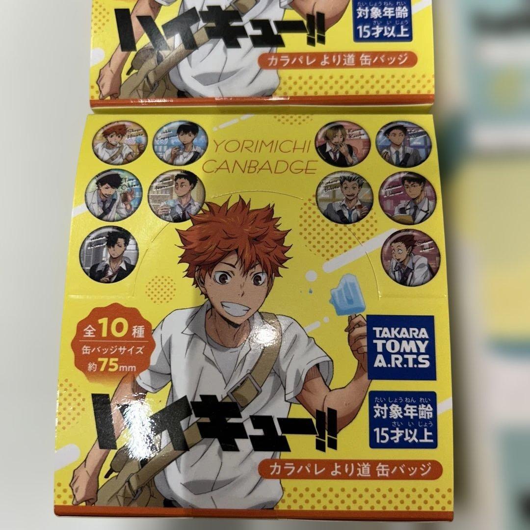 【新品未開封】ハイキュー!! 缶バッジ ホログラム・カラパレより道