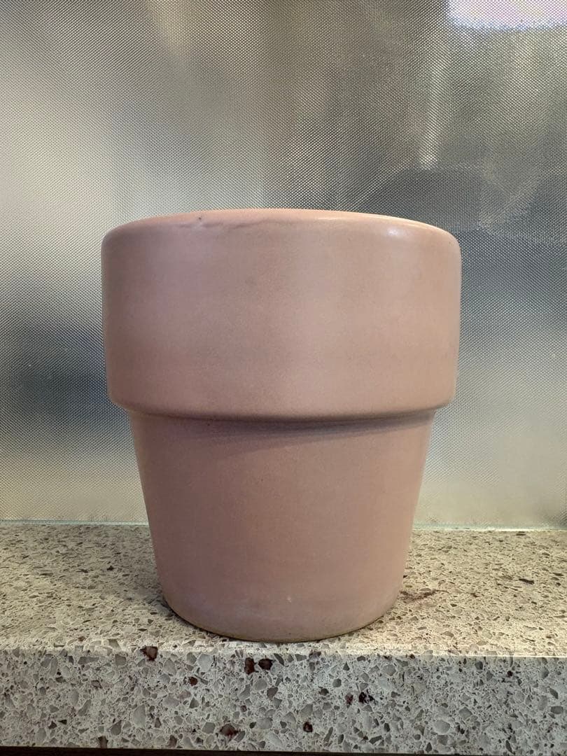 セラミック 植木鉢＋受け皿 4点セット（3号・4号）