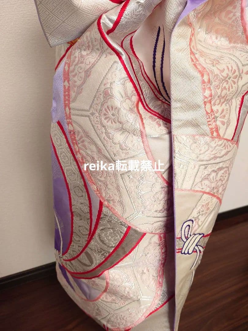 七五三　ジュニア帯　作り帯　一点物　だらり帯　正絹