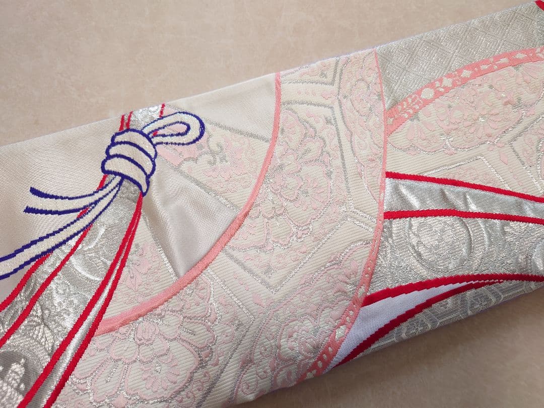 七五三　ジュニア帯　作り帯　一点物　だらり帯　正絹