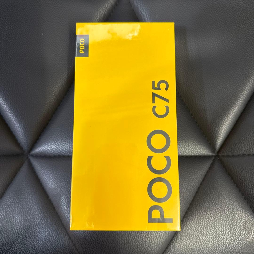 スマートフォン本体 POCO C75 Black 8GB RAM 256GB ROM