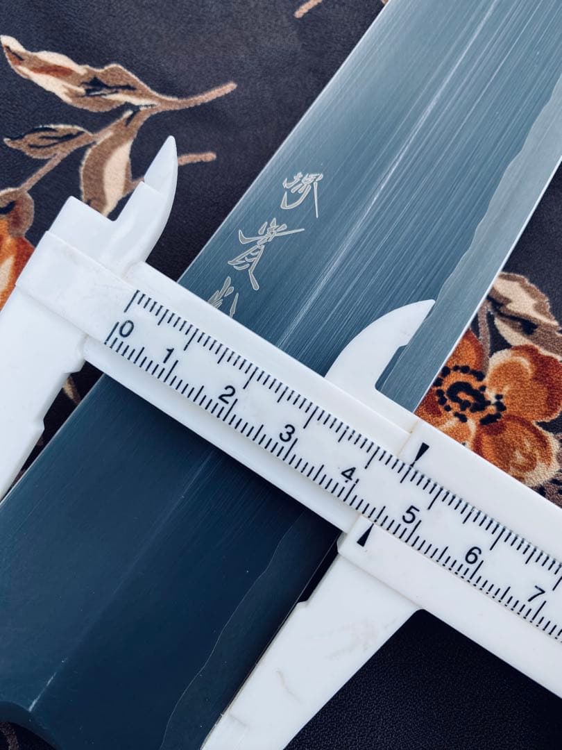 實光 銀座 銀三 ソリ 刺身切付 包丁 銀三鋼 330mm 黒檀柄 黒檀鞘