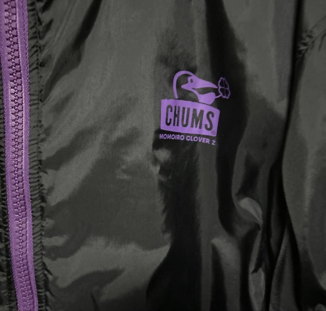 ももクロ×CHUMS ふわもこフリース　リバーシブル　パープルXL