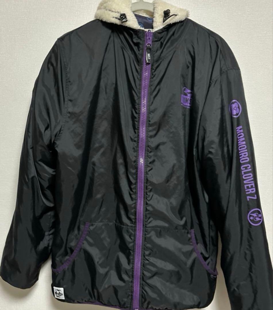 ももクロ×CHUMS ふわもこフリース　リバーシブル　パープルXL