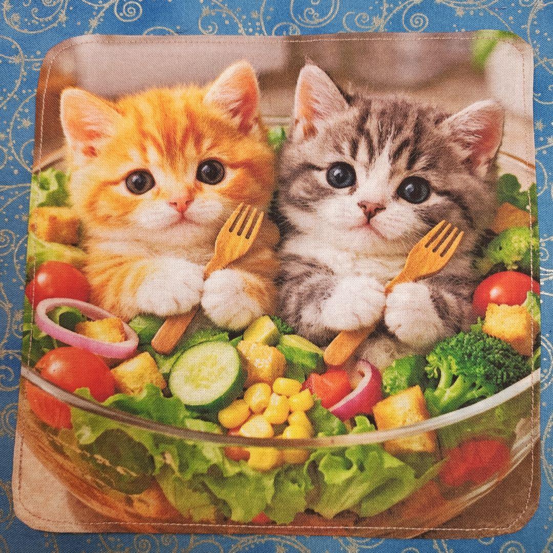 まるみ　ハンカチ　ねこちゃん柄　ハンドメイド1/20　19枚