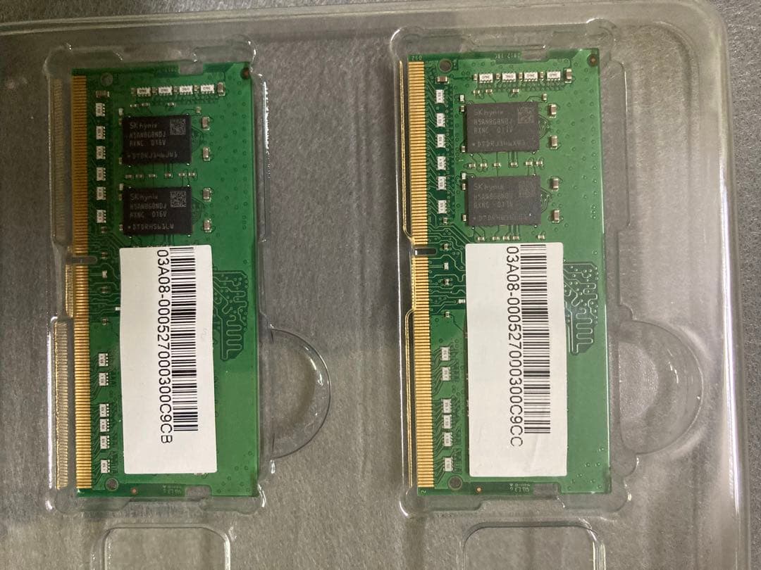 sk hynix 8gb 2枚 16gb sodimm ddr4