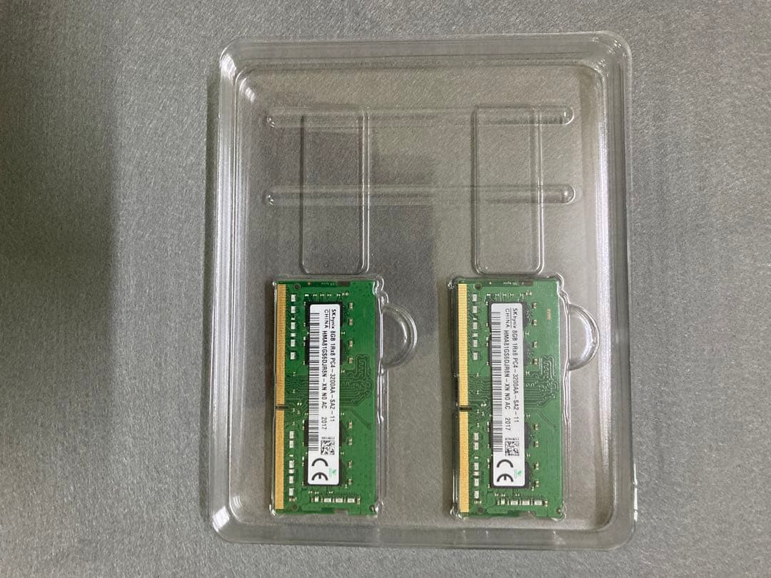 sk hynix 8gb 2枚 16gb sodimm ddr4