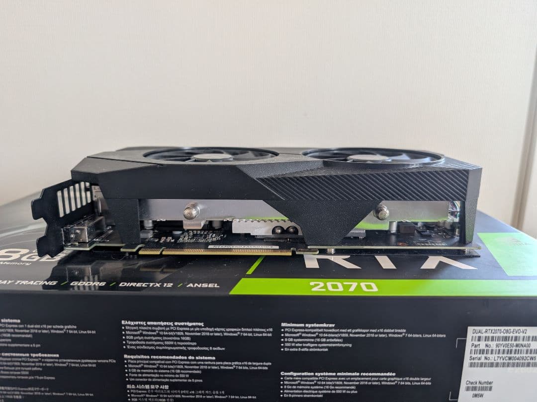ASUS RTX 2070 OC 8GB グラフィックボード