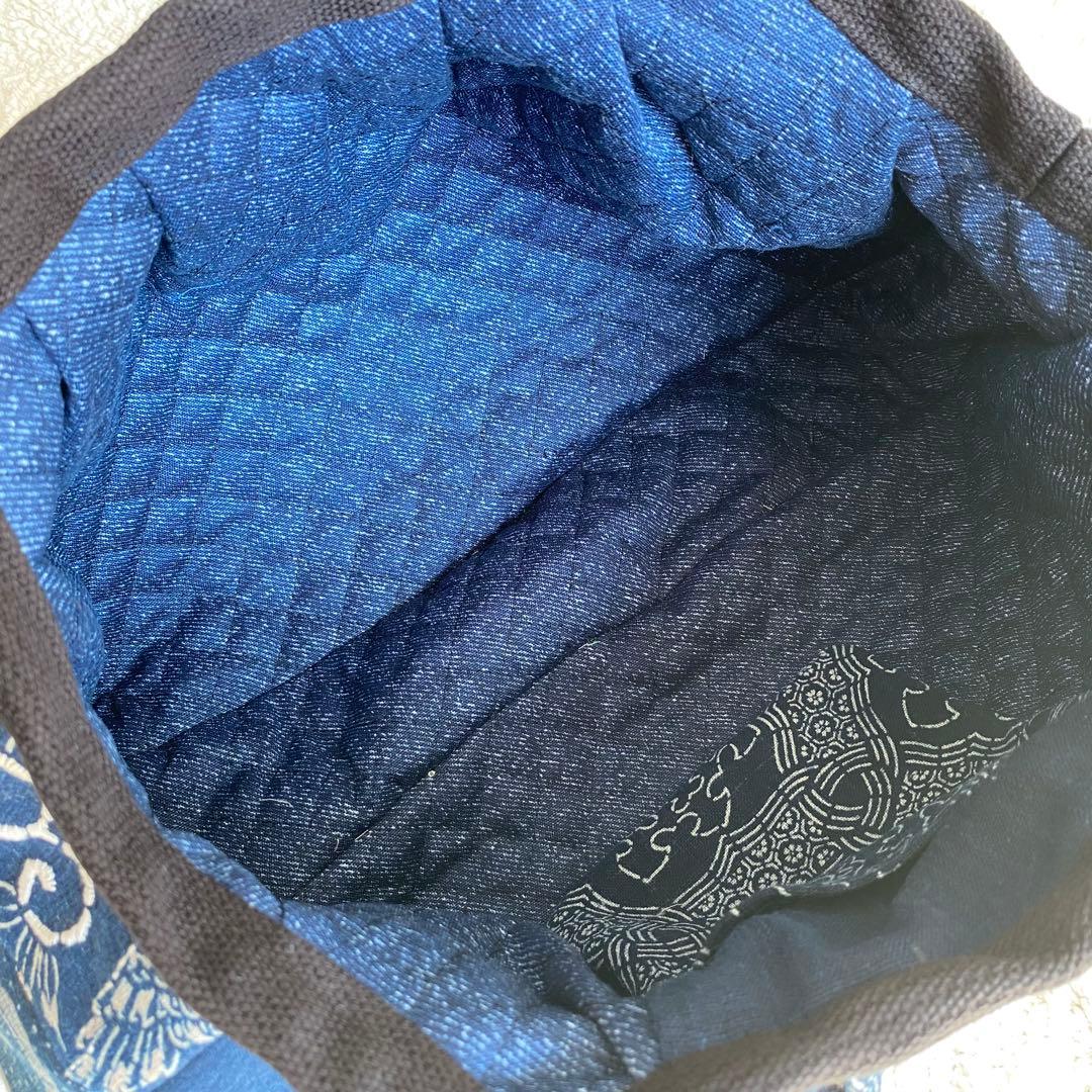 古布 襤褸 刺し子 パッチワークバッグ｜一点もの ハンドメイド 藍染 手仕事