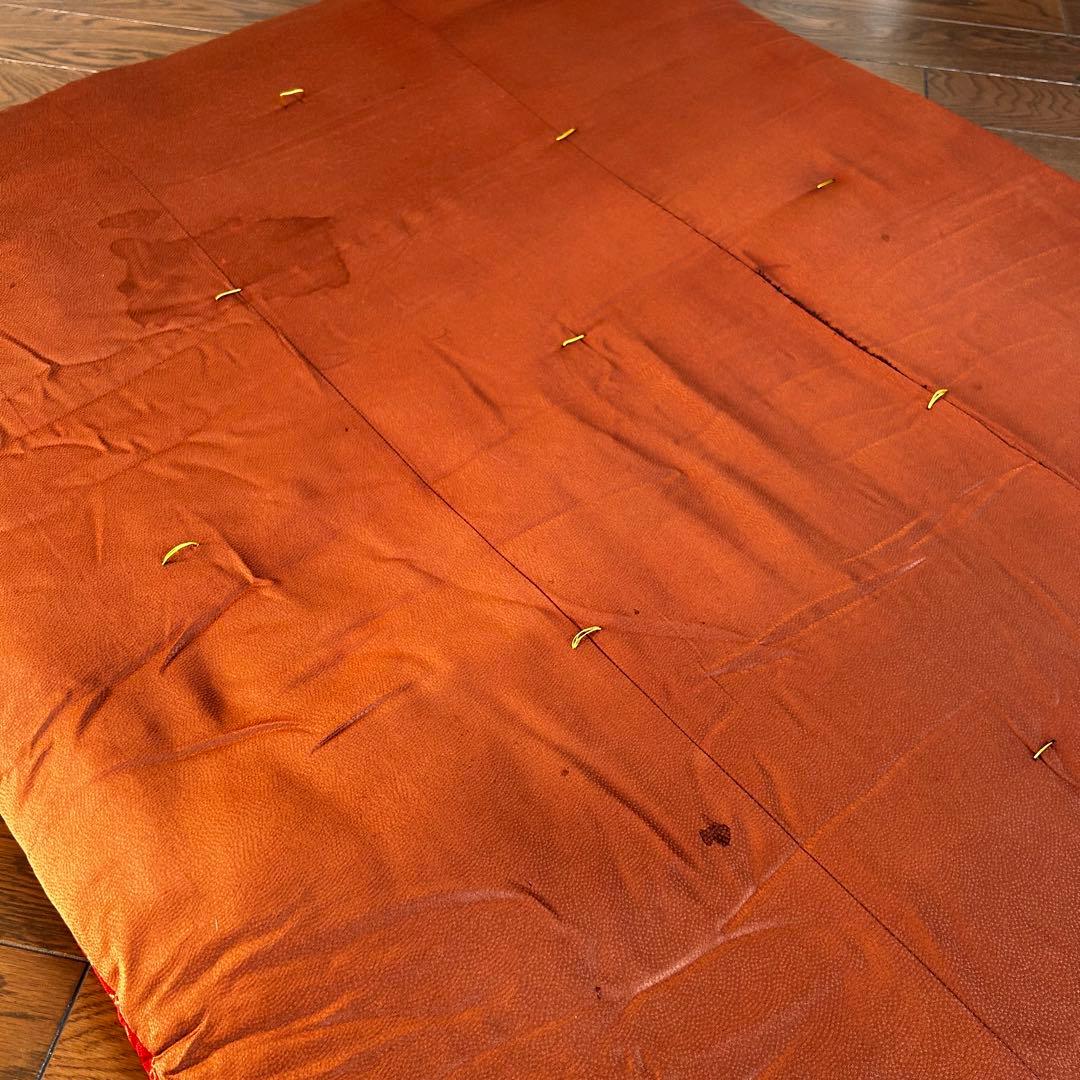 純国産綿布団　綿布団　表地シルク100% 着物生地　絞り　正絹お誂え敷き布団