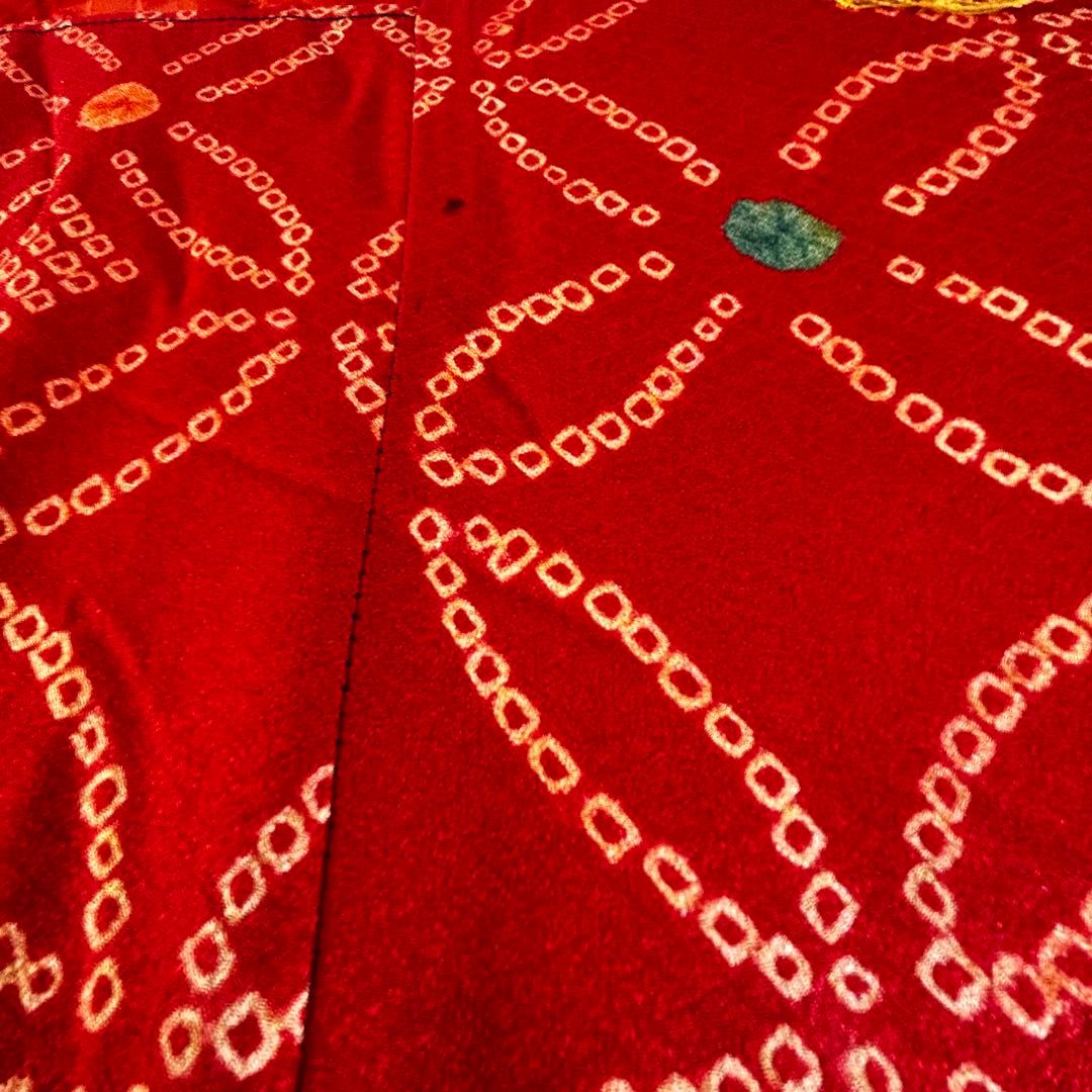 純国産綿布団　綿布団　表地シルク100% 着物生地　絞り　正絹お誂え敷き布団