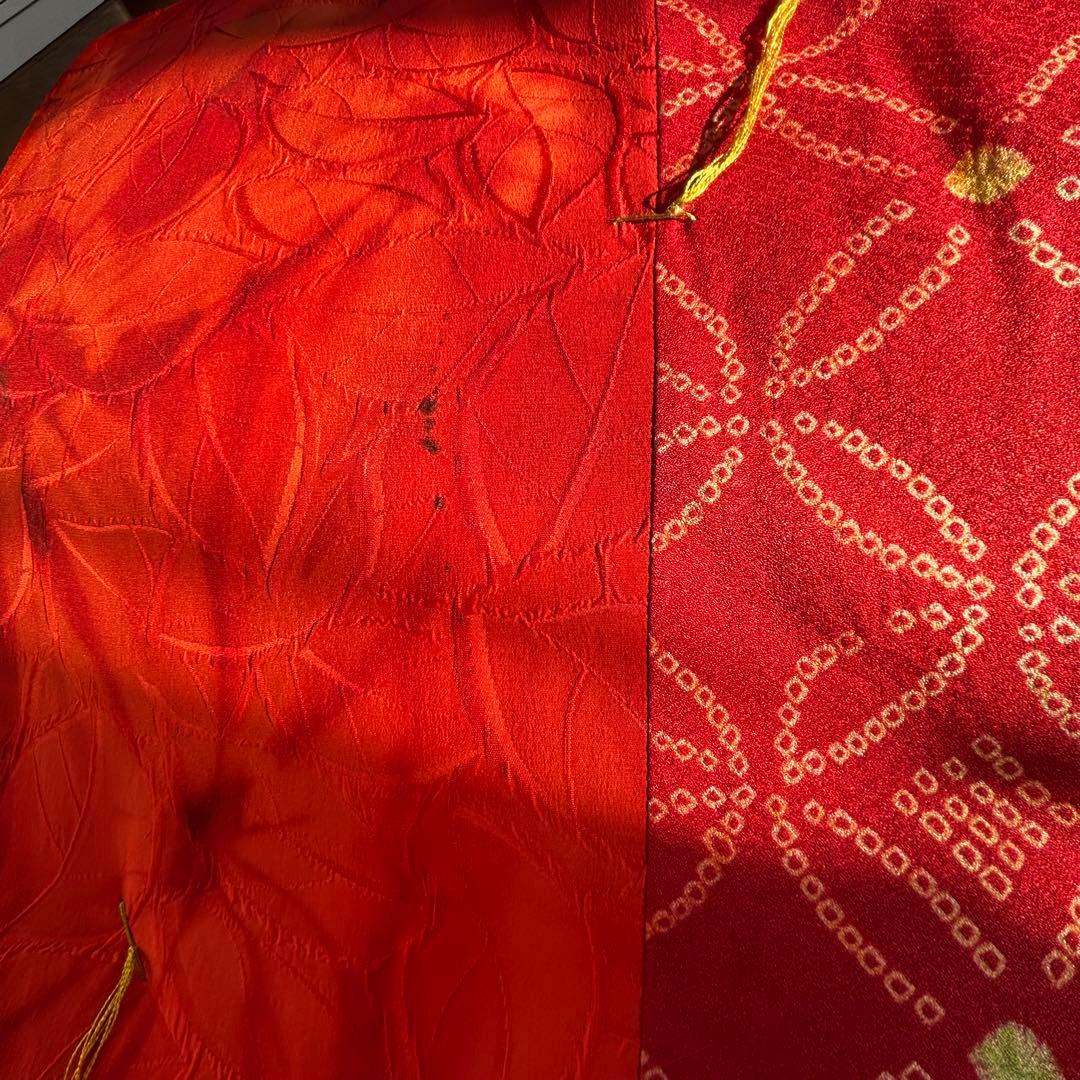 純国産綿布団　綿布団　表地シルク100% 着物生地　絞り　正絹お誂え敷き布団