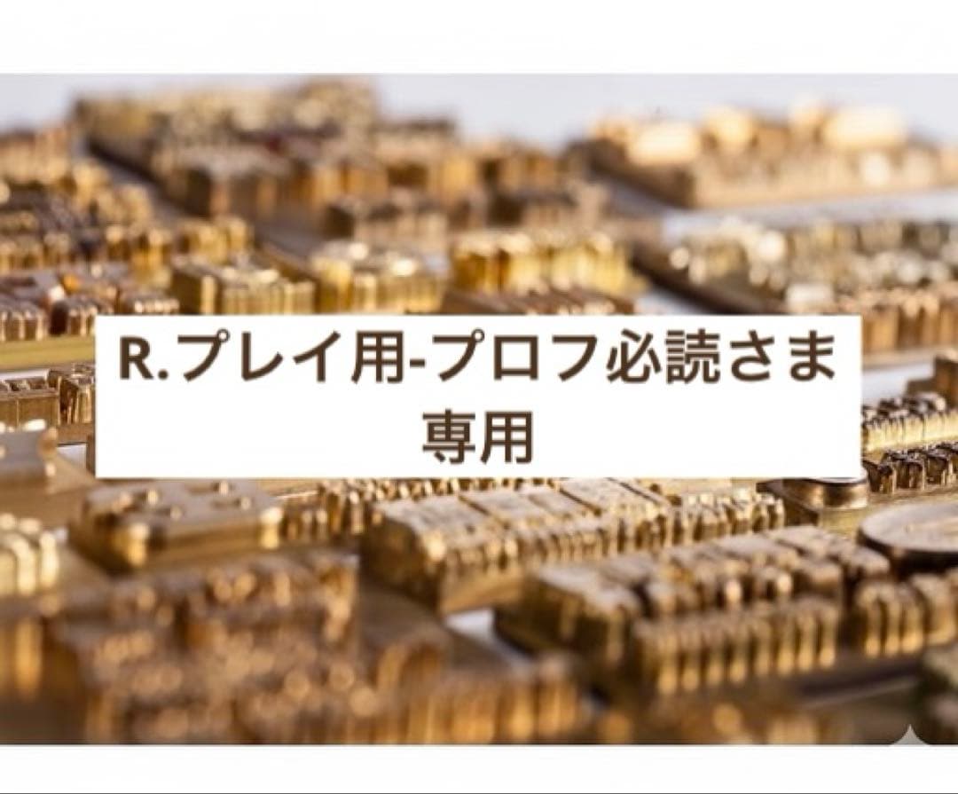 R.プレイ用-プロフ必読さま専用