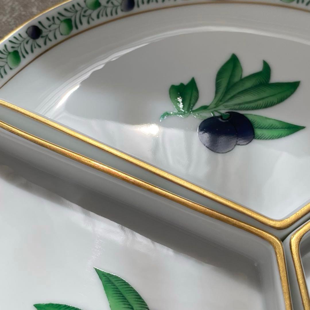 HEREND ヘレンド アピシウスのハーブ オードブル プレート オリーブ