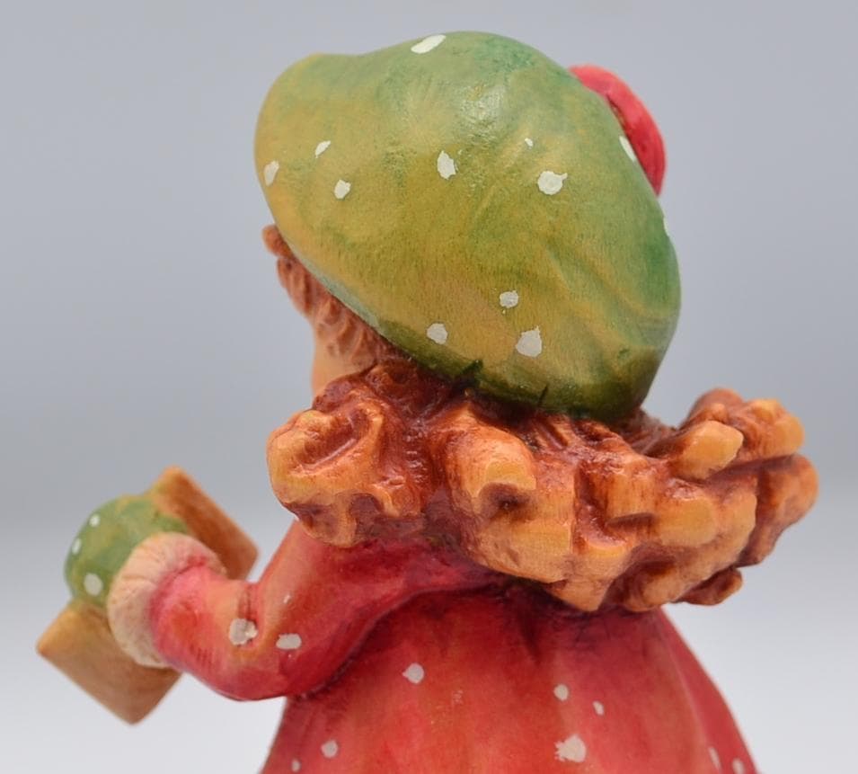 速達　アンリ　ANRI　サラケイ　木彫り人形　イタリア　高さ11ｃｍ　限定品