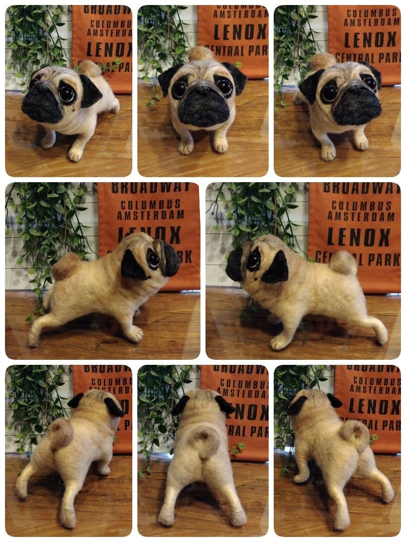 羊毛フェルト　パグ