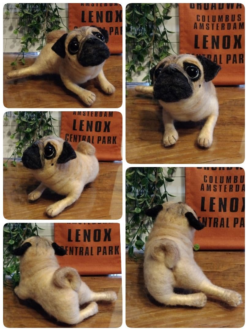 羊毛フェルト　パグ