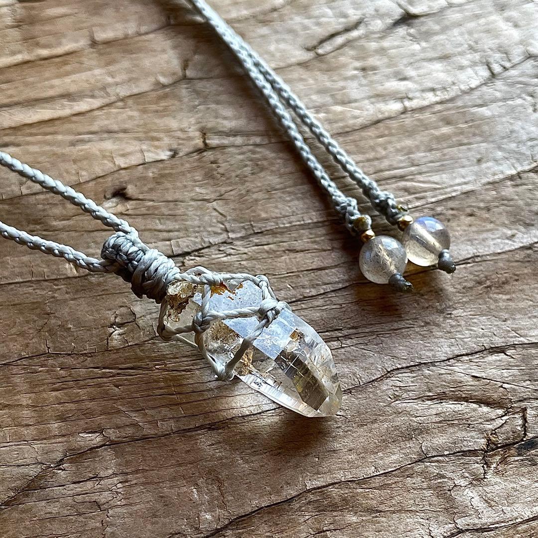 ヒマラヤ水晶 ガネッシュヒマール ＊ マクラメペンダント 29