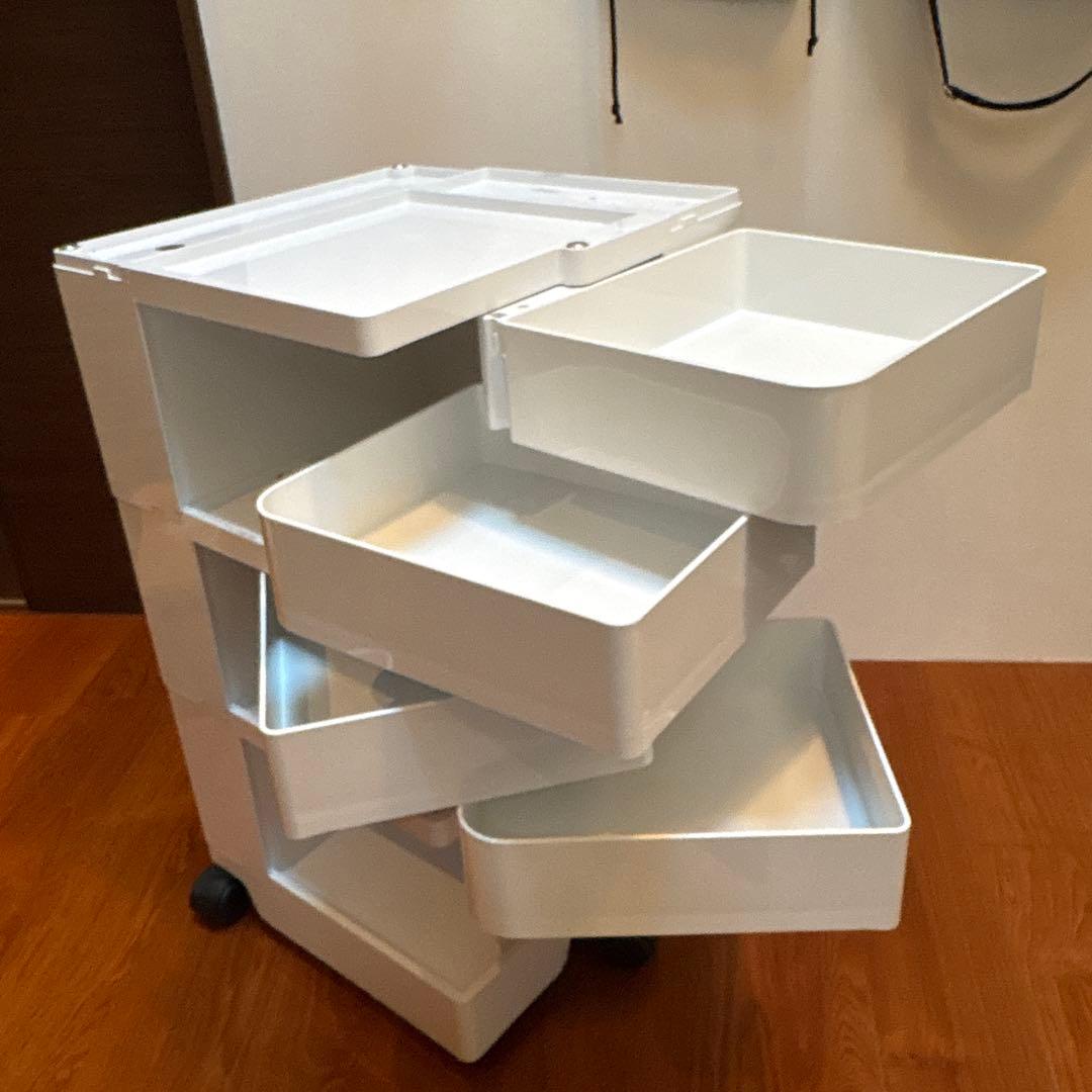 ボビーワゴン 3段4トレイ ホワイト