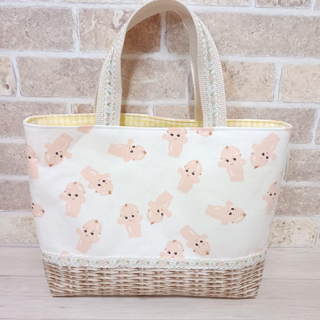 ハンドメイド•トートバッグ•マルチケース•お薬手帳カバー•キューピーちゃん