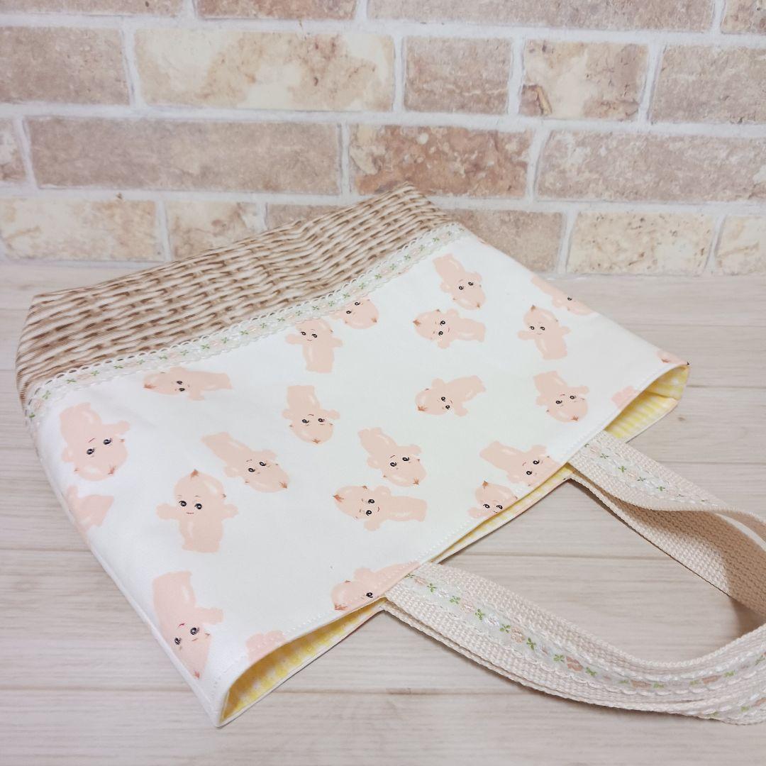 ハンドメイド•トートバッグ•マルチケース•お薬手帳カバー•キューピーちゃん