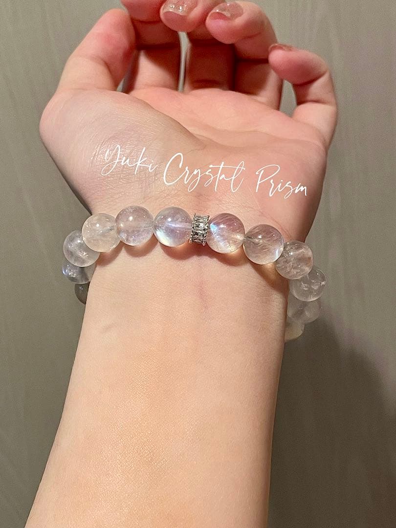 アクアマリン×ブルームーンストーン 天然石ブレスレットYuki Crystal
