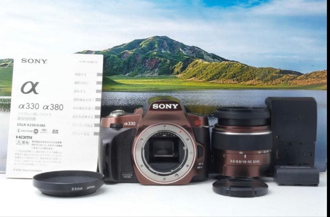 SONY α330 デジタル一眼レフ　希少カラー★完動美品★iPhone転送