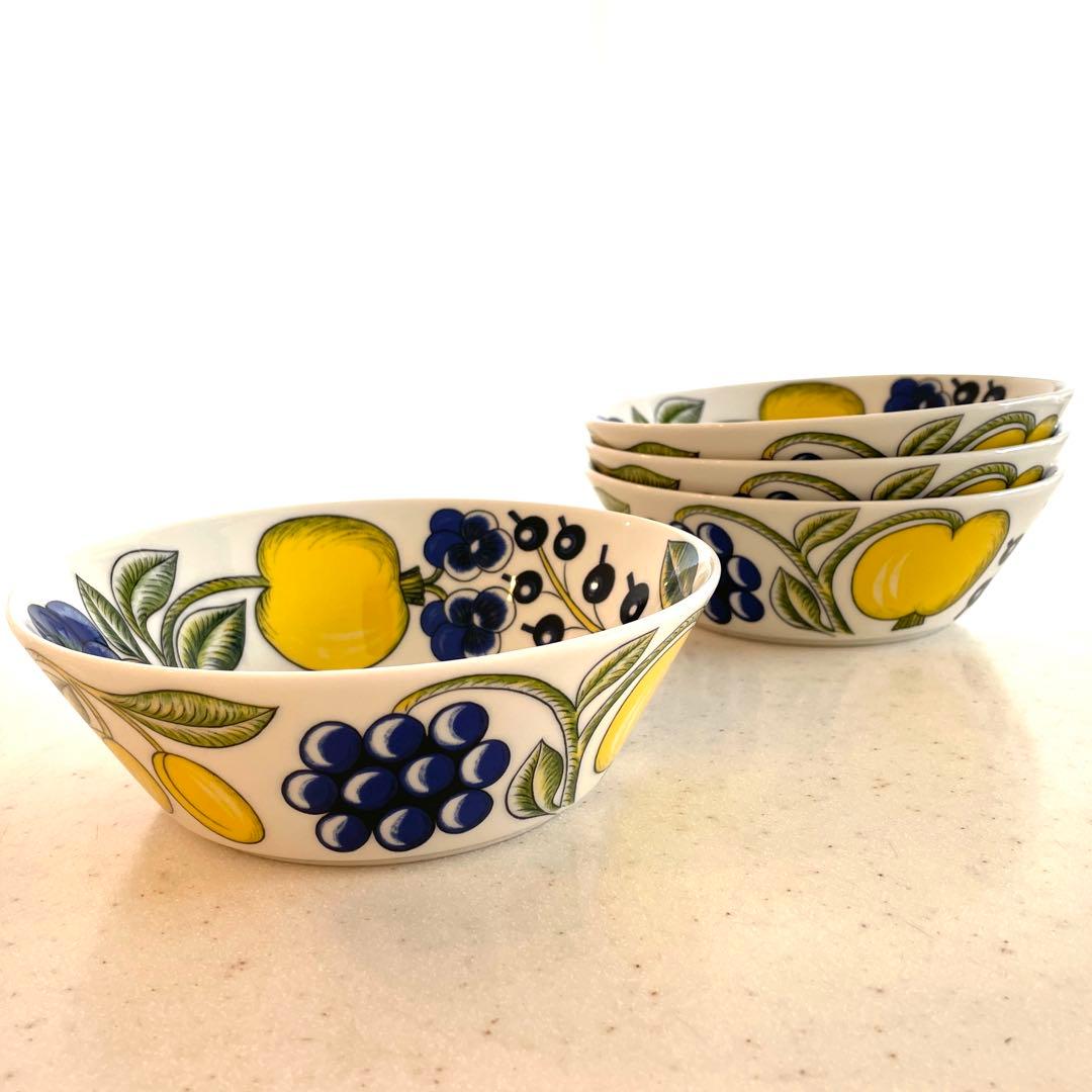 【4個セット】 ARABIA パラティッシ ボウル　17cm カラー