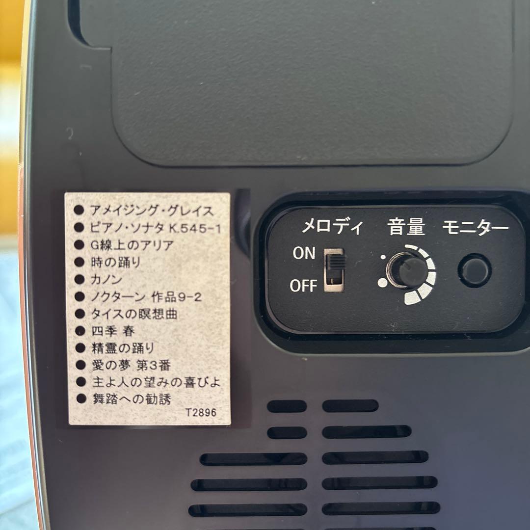 美品シチズン電波時計.毎正時メロディー付12曲、4ＲＮ427.説明書あり