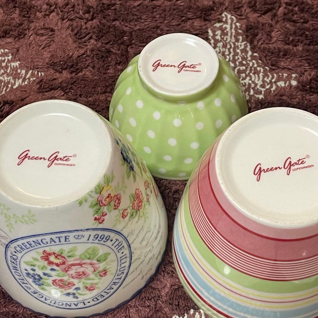 Green Gate 5点セット 平皿 カップ ボウル皿