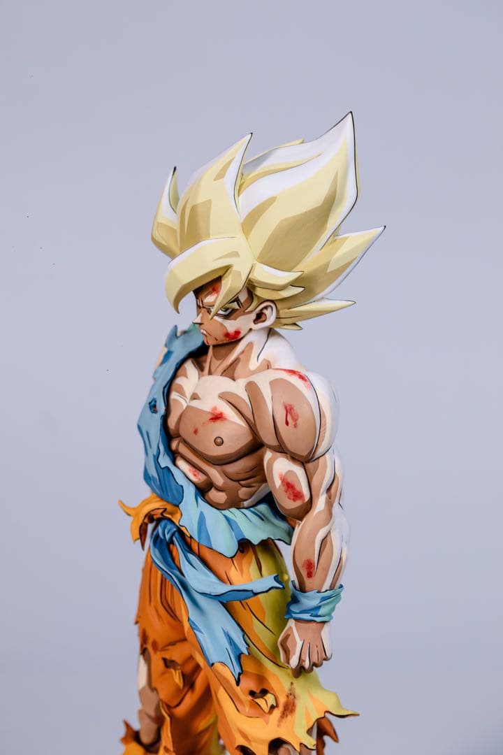 ドラゴンボールZ 伝説の超サイヤ人 孫悟空 二次元彩色　リペイント フィギュア