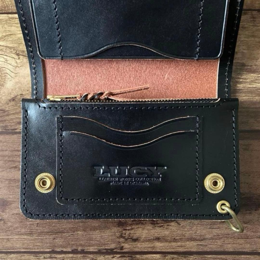 【お札を折らずに収納】ミドルトラッカーウォレット ポケットカスタム【受注生産】