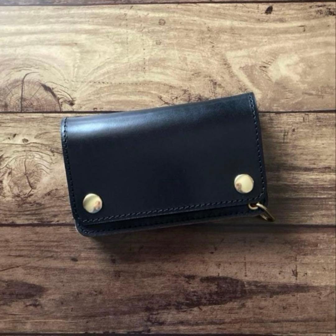 【お札を折らずに収納】ミドルトラッカーウォレット ポケットカスタム【受注生産】