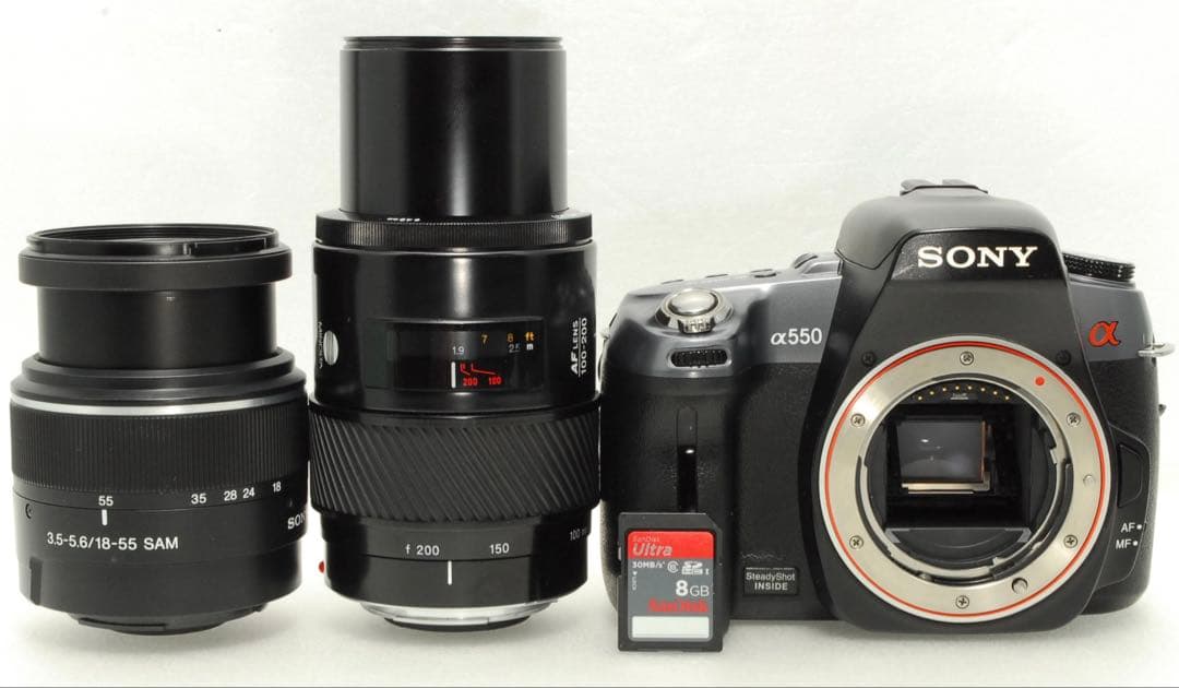 SONY α550 ❤️ダブルレンズ スマホ転送 ソニー 一眼レフ カメラ