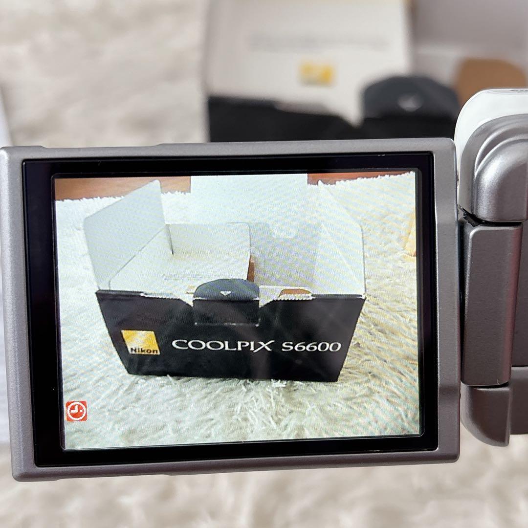 完品】Nikon COOLPIX S6600 ホワイト コンデジ Wi-Fi