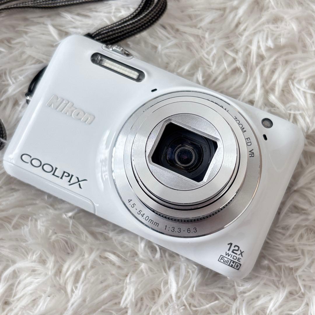 完品】Nikon COOLPIX S6600 ホワイト コンデジ Wi-Fi