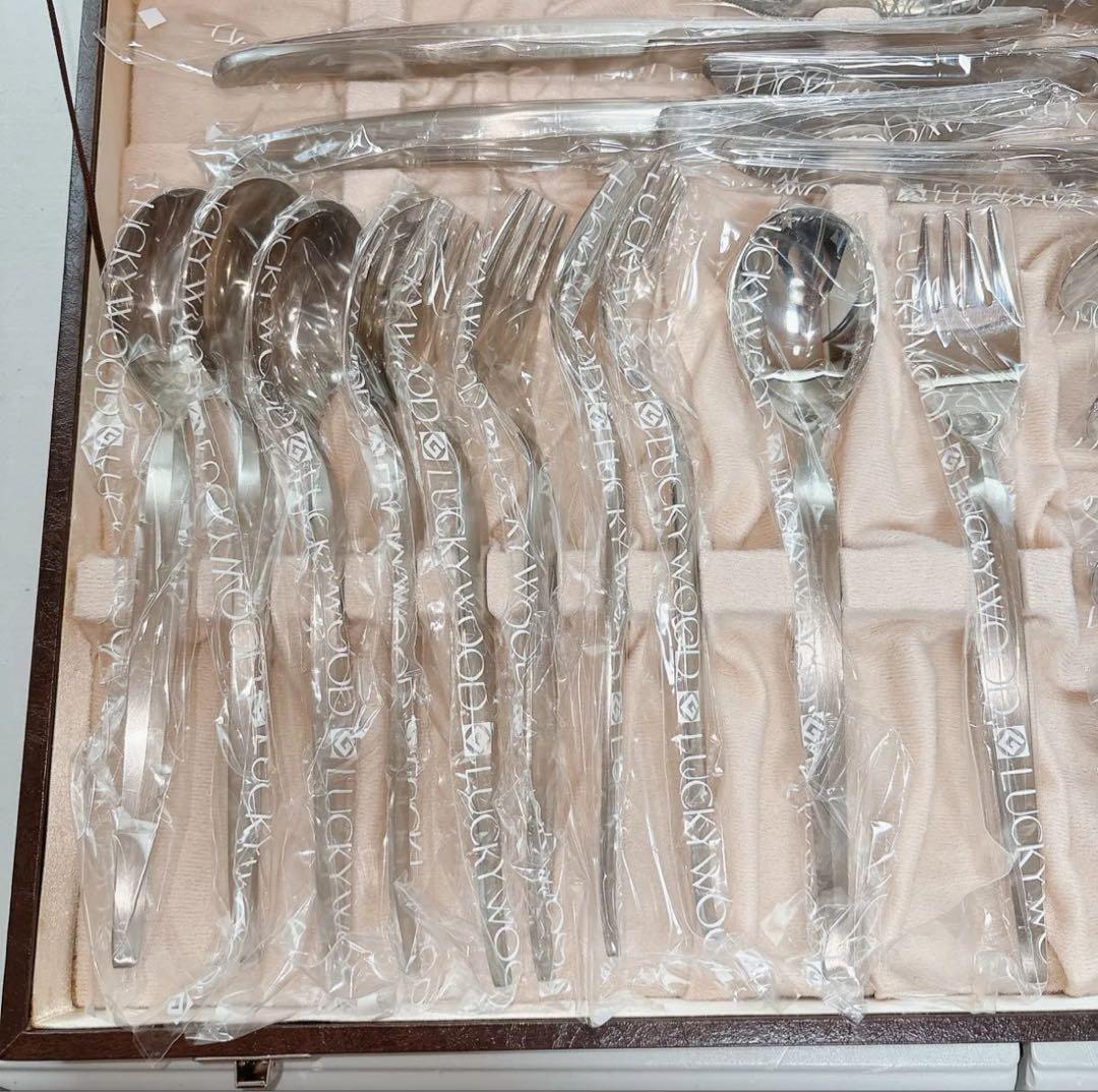 LUCKY WOOD ラッキーウッド カトラリーセット ディナーセット18-12