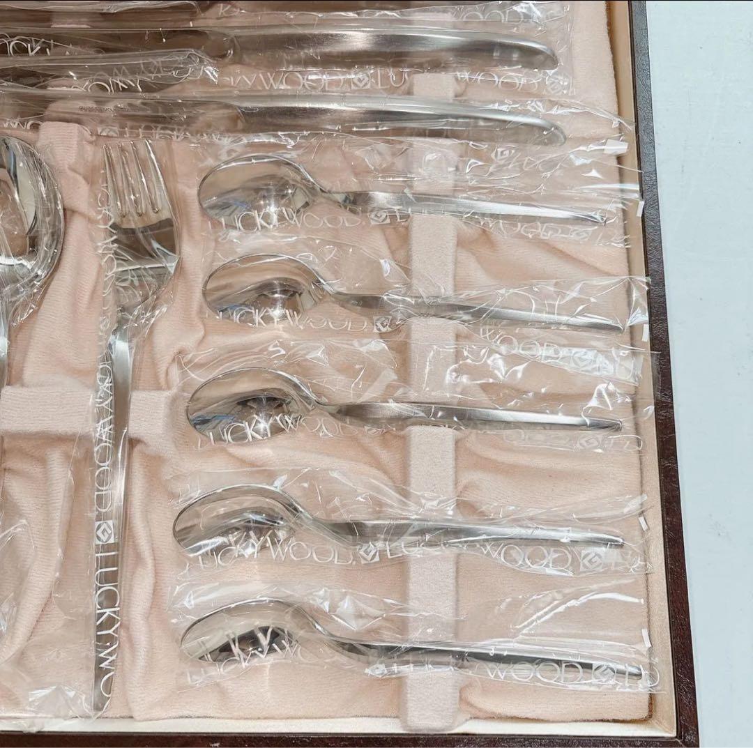 LUCKY WOOD ラッキーウッド カトラリーセット ディナーセット18-12