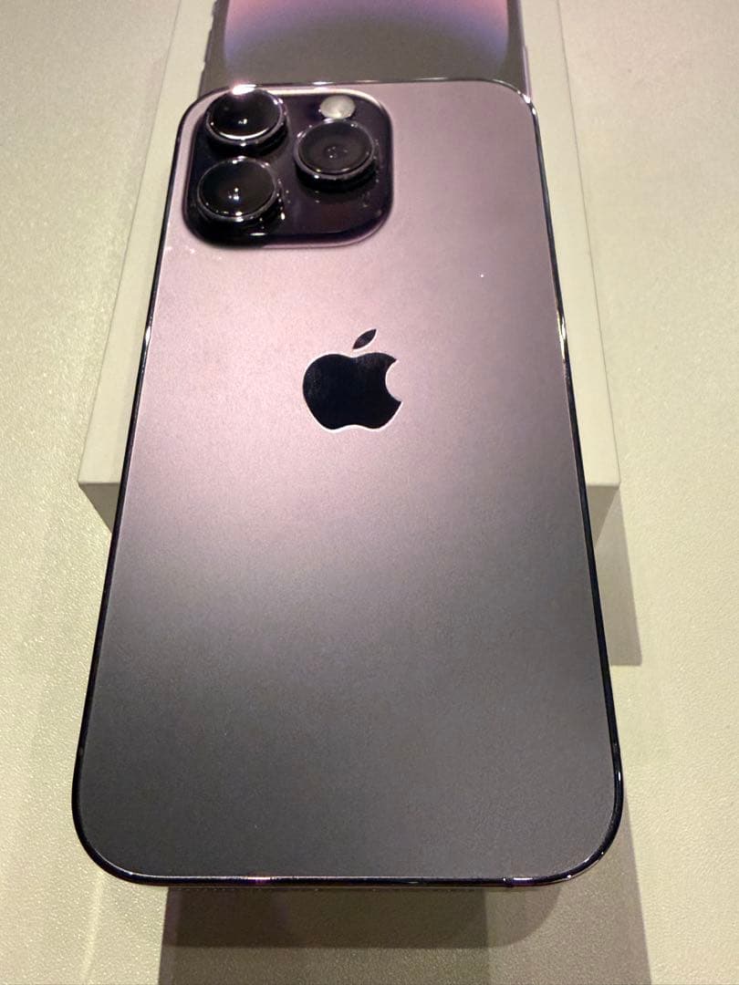 【美品】Apple iPhone 14 Pro ディープパープル　512GB