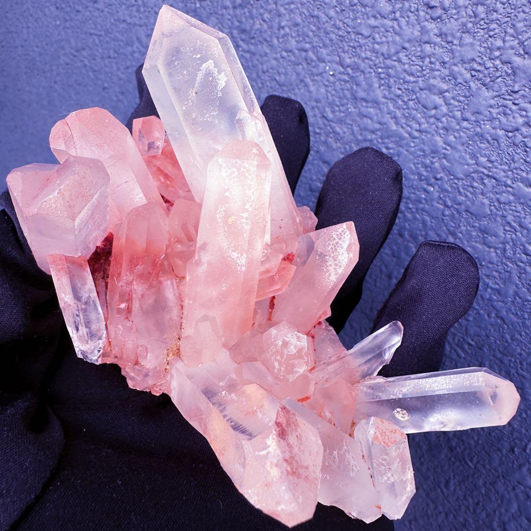 爆レア❗️浄化❗️超綺麗♡超強いパワー ピンク ヒマラヤ クラスター天然石A1423