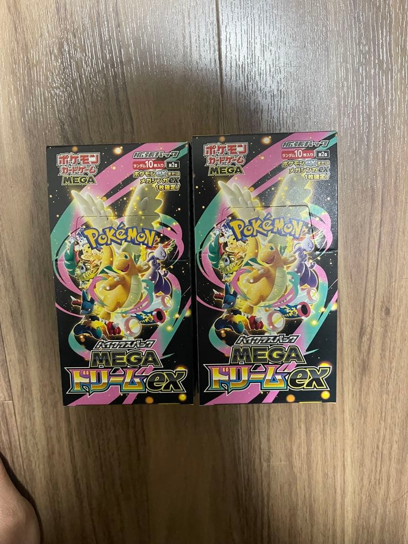 ポケモンカードゲーム MEGA ドリームEX 2boxシュリンクなしペリペリ有り