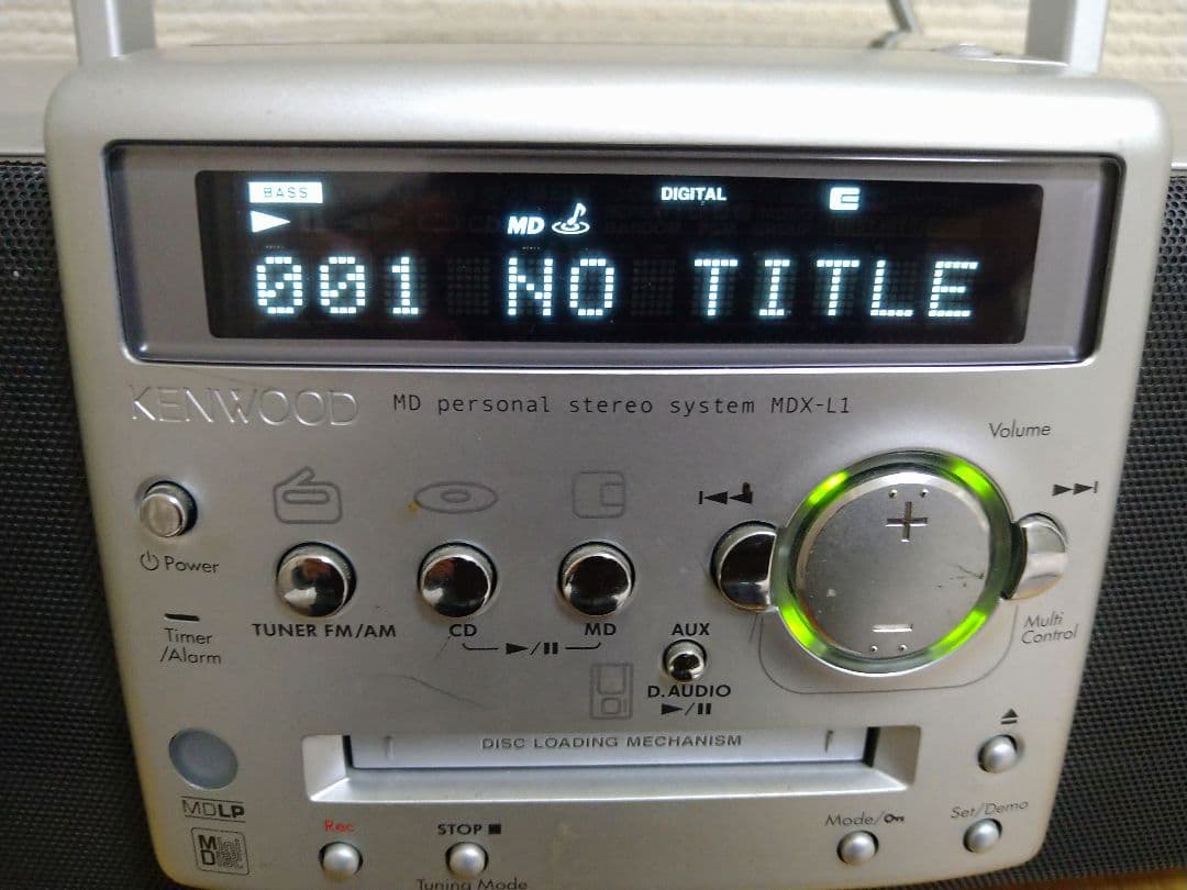 ケンウッド　CD・MD・ラジオシステム 　KENWOOD　MDX-L1