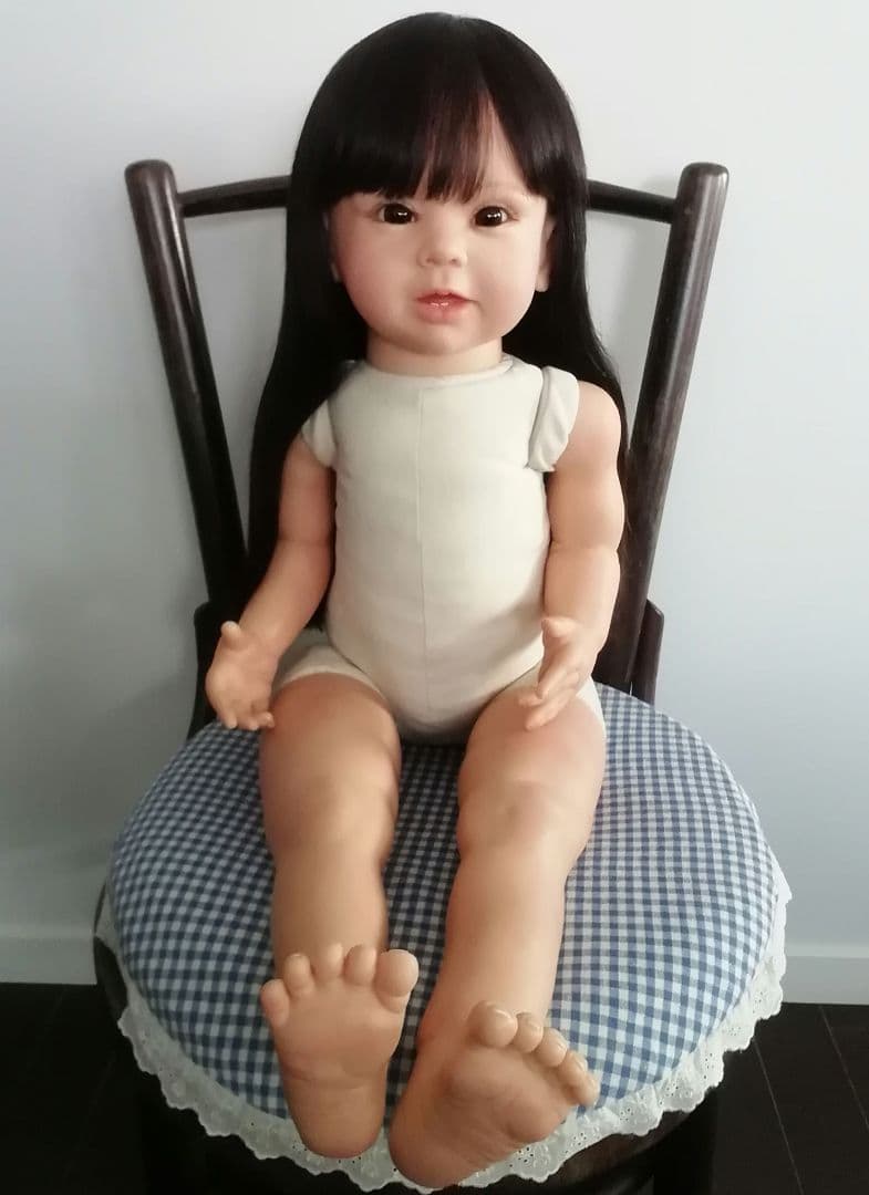リボーンドール黒目黒髪の超〜♥可愛い高品質☆ボニーちゃん☆リボーンベビー抱き人形